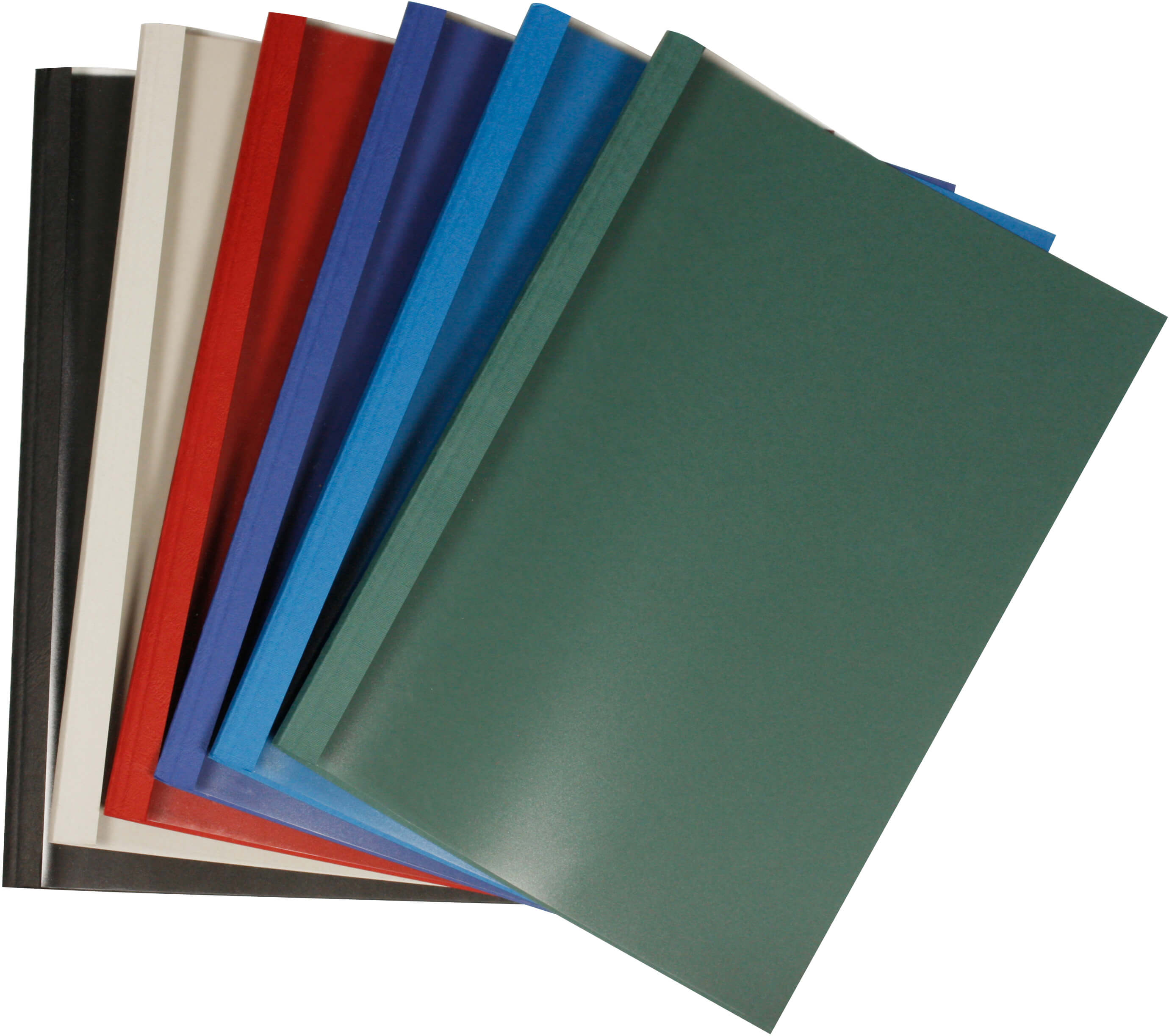 Klarsicht-Thermobindemappen A4 Lederstruktur rot 10 mm | Bestnr. LMG-BMDLM-RO-R10