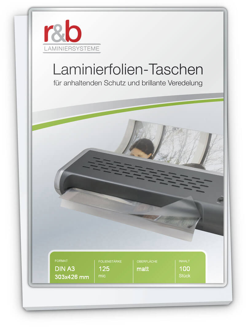 Laminierfolien A3 (303 x 426 mm), 2 x 80 mic, matt | Bestnr. LMGA3-80M