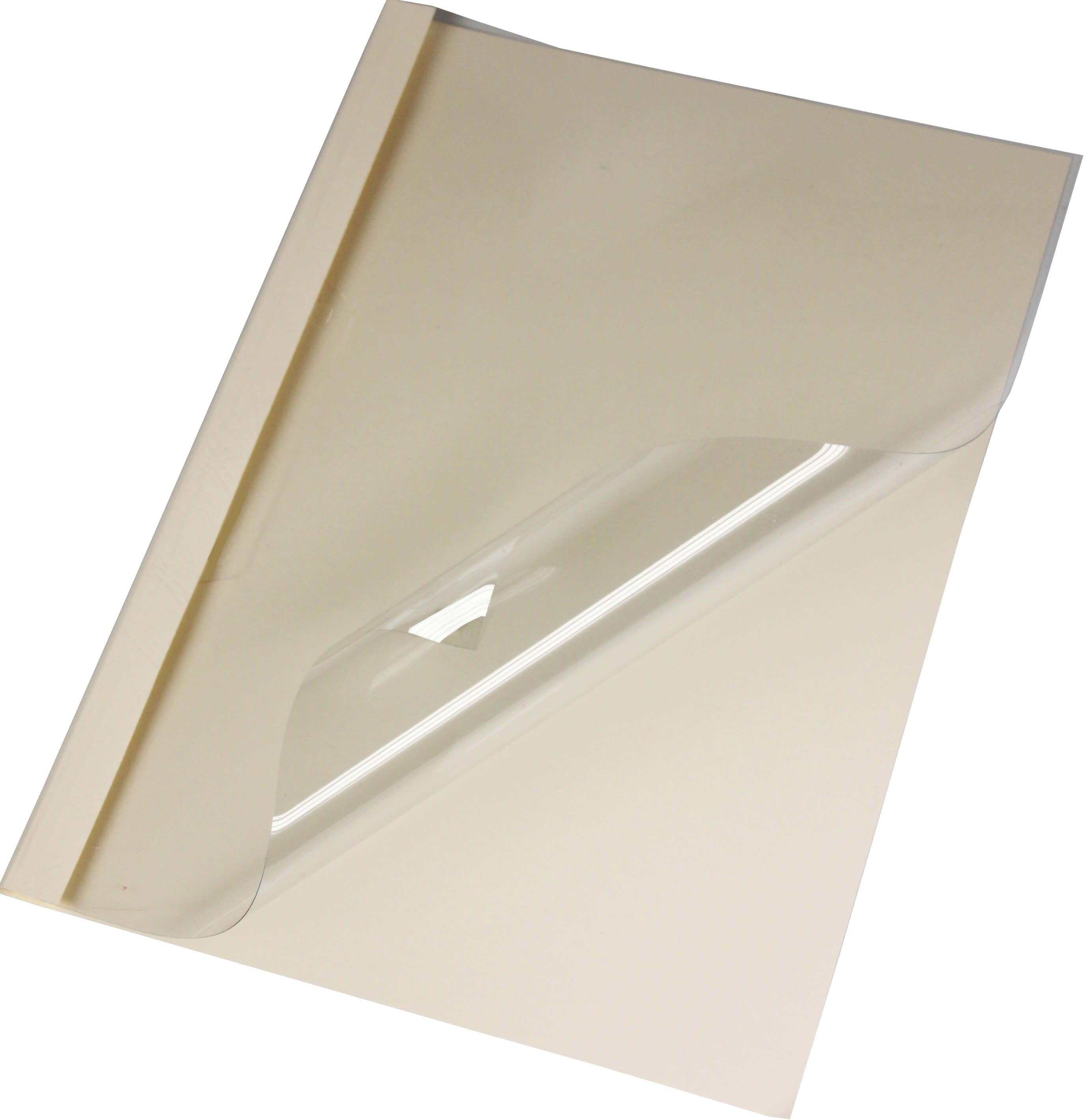 Thermobindemappen Leinenstruktur dunkelbeige 6 mm | Bestnr. LMG-BMDLEM-DBEI-R6