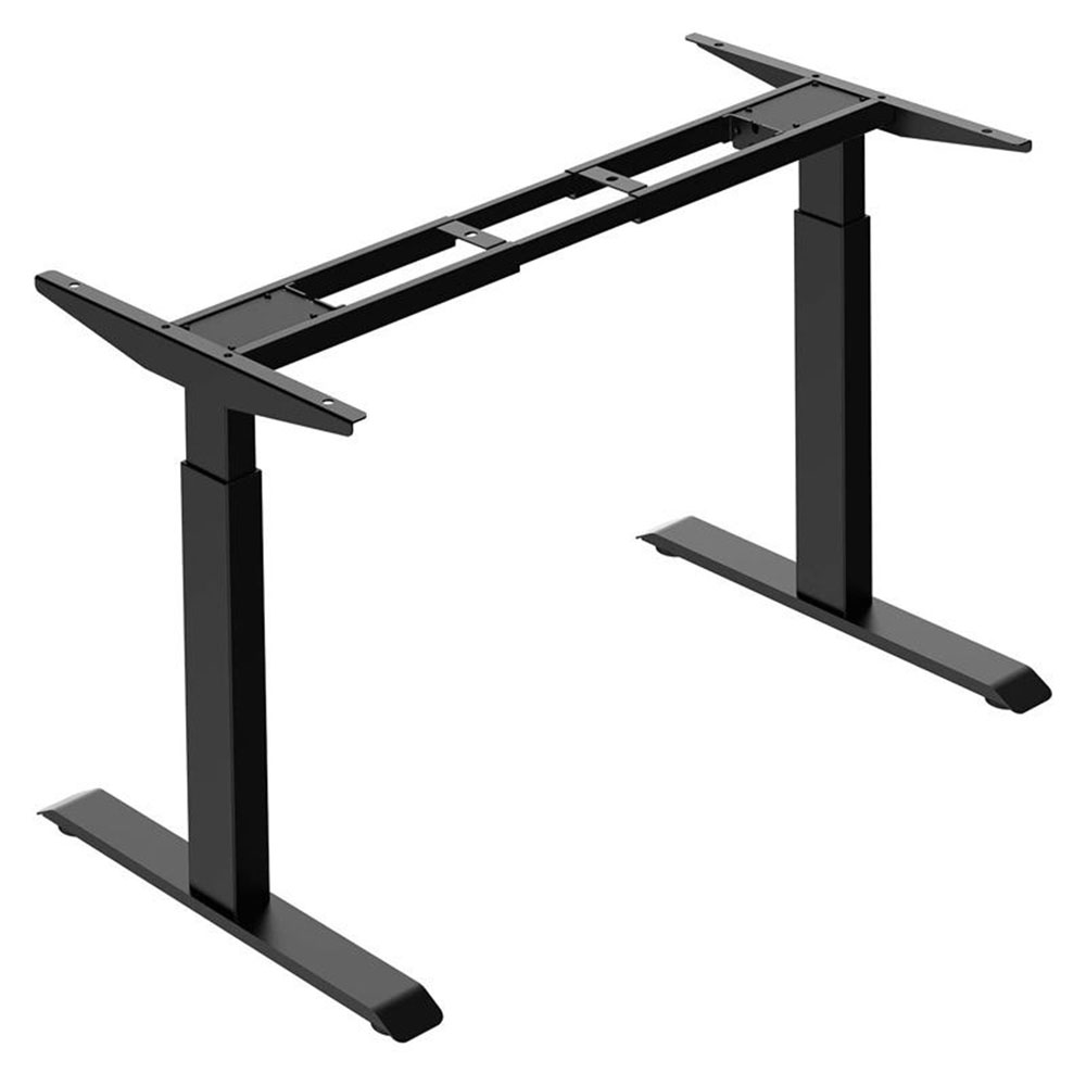 Höhenverstellbares Tischgestell Länge: 1050-1800mm, Höhe:700-1200mm, 100 kg schwarz (1 Stück) Höhenverstellbares Tischgestell Länge: 1050-1800mm, Höhe:700-1200mm, 100 kg schwarz (1 Stück)