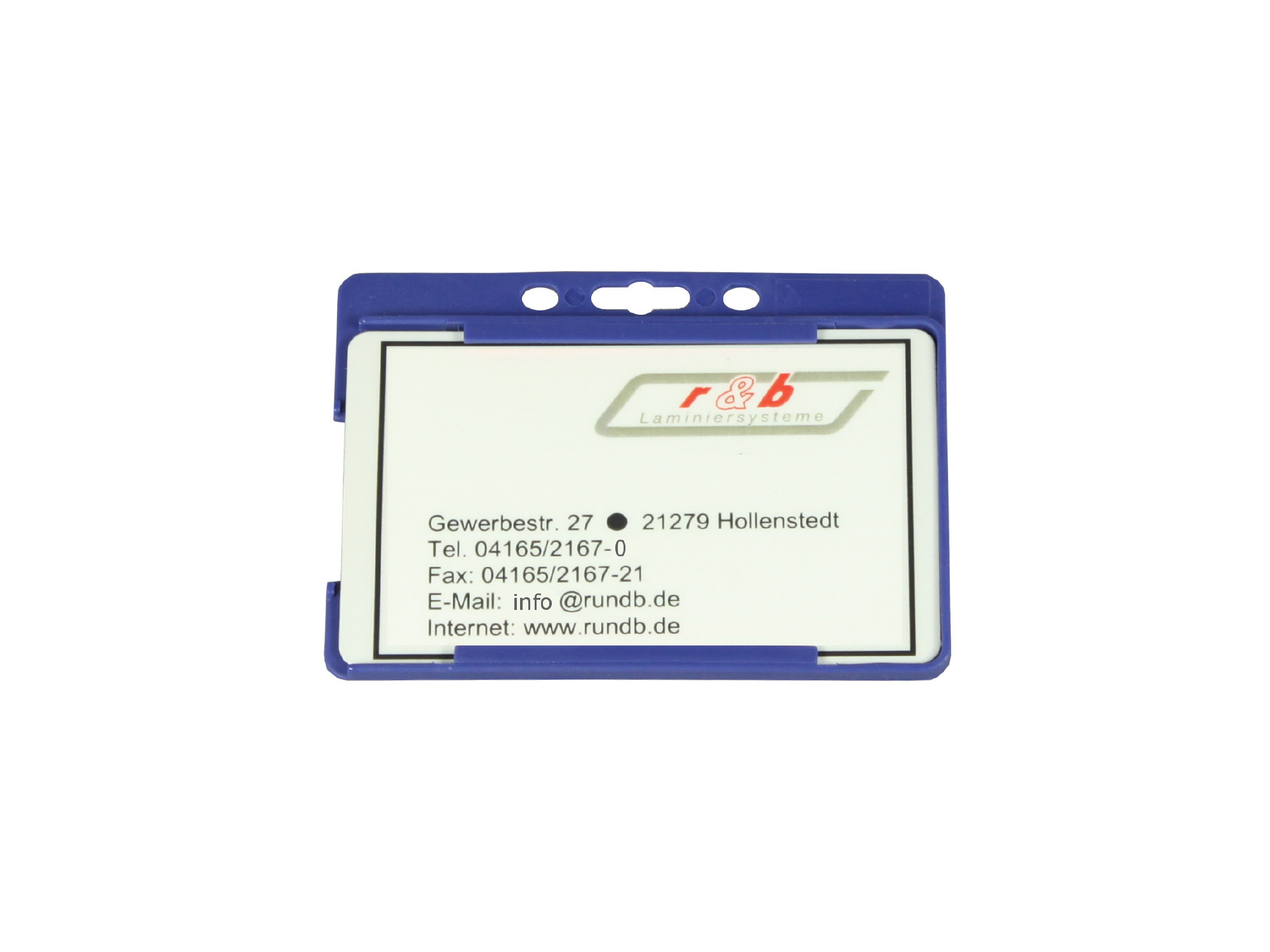 Kartenhalter für Karten 54 x86 mm blau (25 St.)