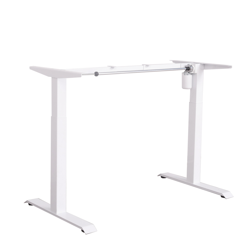 Höhenverstellbares Tischgestell Länge: 1005-1600mm, Höhe:700-1170mm, 100 kg weiß (1 Stück)