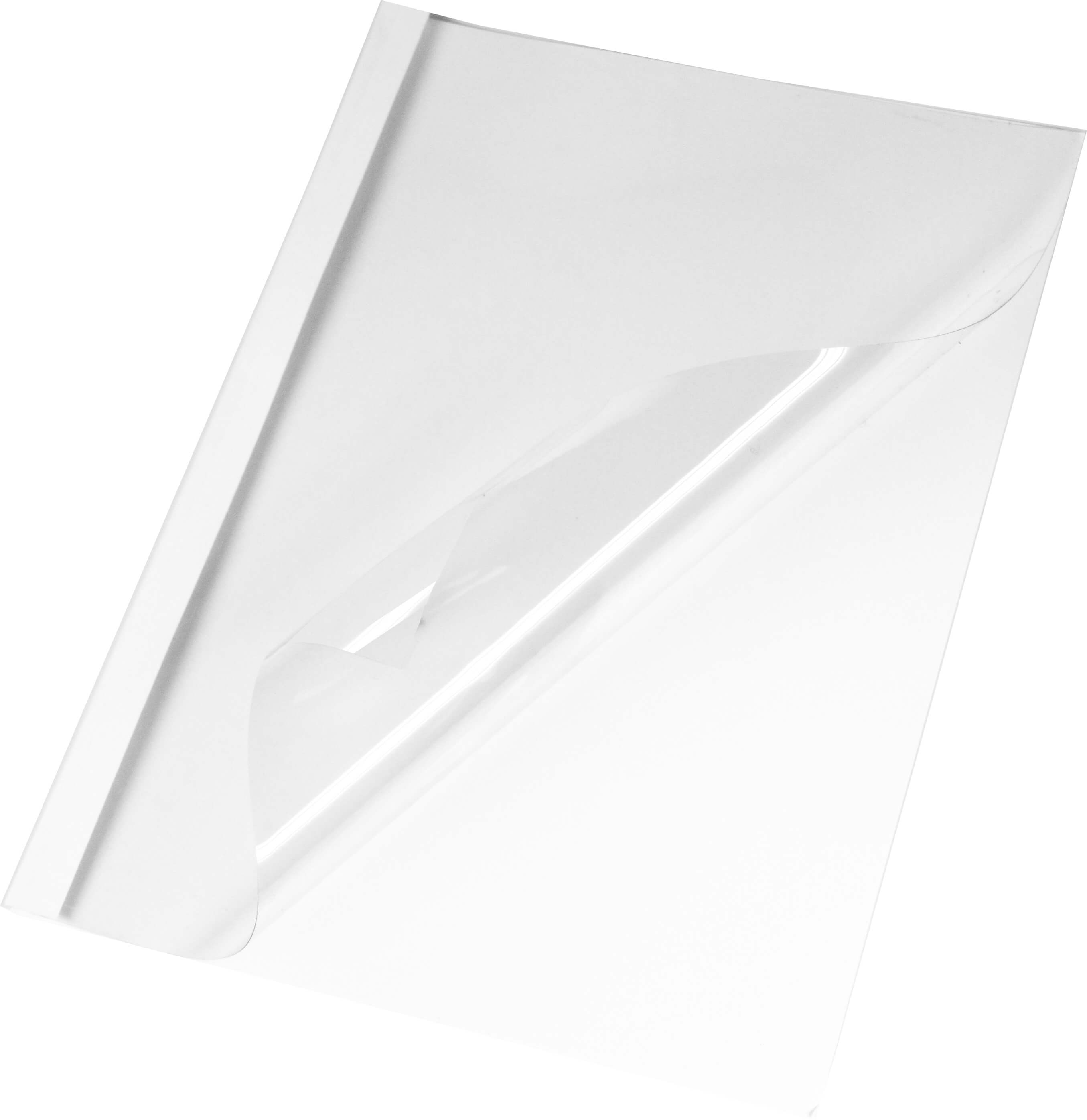 Thermobindemappen Leinen A4, weiß 6 mm, matte Vorderseite | Bestnr. LMG-BMDLEM-WS-R6