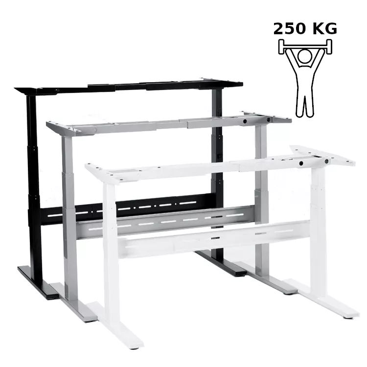 Höhenverstellbares Tischgestell Länge: 1300-1600mm, Höhe:700-1200mm, 250 kg weiß (1 Stück) Höhenverstellbares Tischgestell Länge: 1300-1600mm, Höhe:700-1200mm, 250 kg weiß (1 Stück)